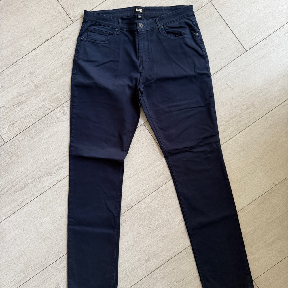PAIGE Men's Dark Blue Slim Jeans